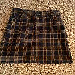Plaid Mini Skirt